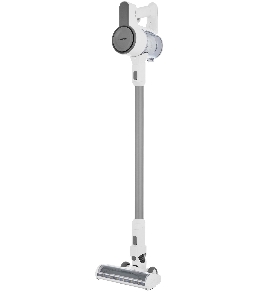 Пылесос вертикальный Grundig VCP 3130 L белый, питание от аккумулятора, 110 Вт, уборка сухая, пылесборник 0.55 л