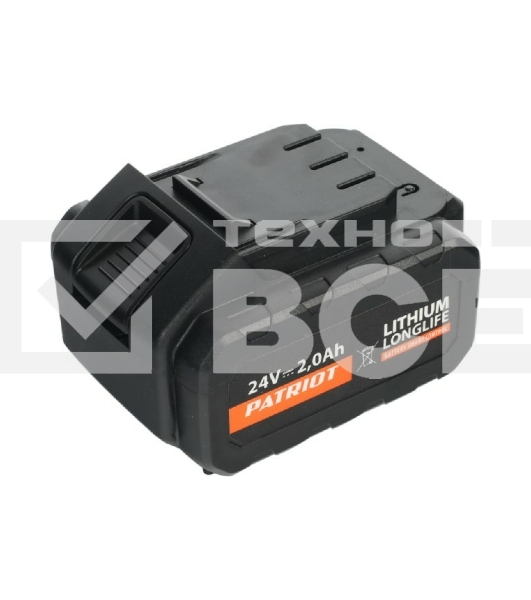 Батарея аккумуляторная Li-ion для шуруповертов PATRIOT серии The One, Модели: BR 241Li /h, Емкость аккумулятора: 2,0 Ач, Напряжение: 24В