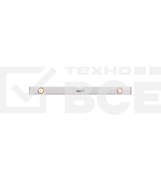 Уровень алюминиевый Sparta 600 мм, 3 глазка, линейка