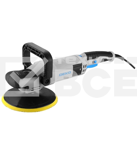 Шлифмашина полировальная сетевая DEKO P1500-D PRO, 180мм, 1500 Вт