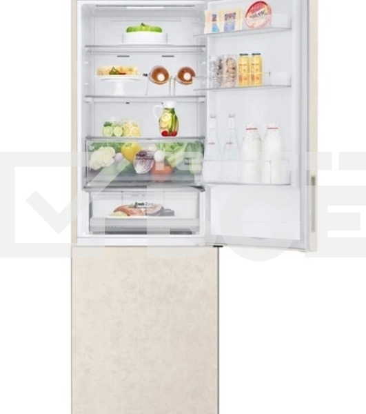 Холодильник LG GC-B459AEMW бежевый двухкамерный 234/110л морозилка снизу