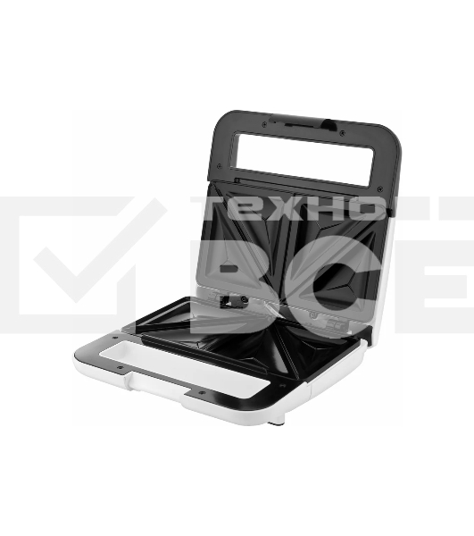 Сэндвичница BRAYER BR2201 750 Вт, пластины с антипр. покрыт 22,4*12,2 см, белый/черный
