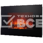 Электрокамин Electrolux EFP/W-1250ULS, черный, 2000 Вт, 25 м2, термостат, пульт д/у, фото 1