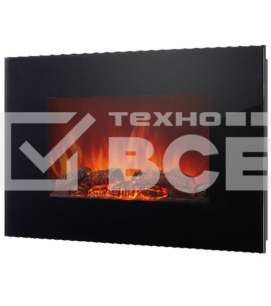 Электрокамин Electrolux EFP/W-1250ULS, черный, 2000 Вт, 25 м2, термостат, пульт д/у