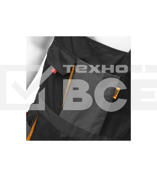 Полукомбинезон профессиональный рабочий Denzel 90391 65% полиэстер 35% хлопок, XXXL