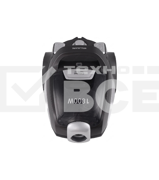 Пылесос Willmark VC-1865CY черно-серый, 380/1800 Вт, уборка сухая, пылесборник контейнер 2 л