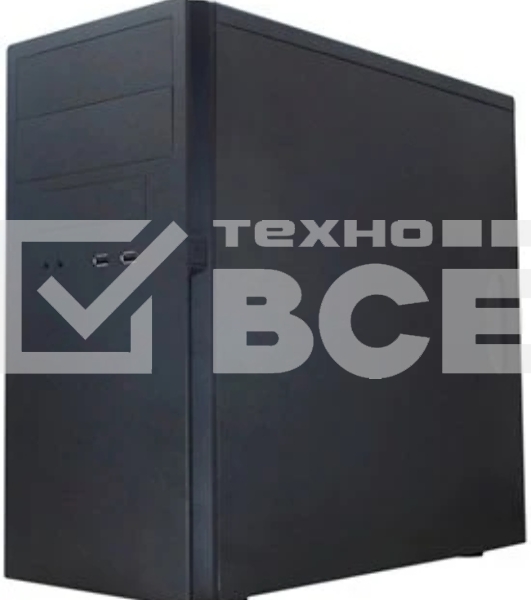 Компьютерный корпус InWin POWERMAN ES725BK USB 3.0 (Mini Tower, mATX, без БП, USBx2 + Audio, черный) <6120640>