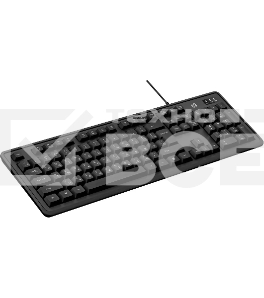 Клавиатура проводная Oklick K175 черный USB Multimedia