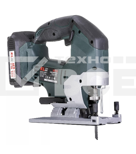 Лобзик электрический профессиональный бесщеточный KLPRO KLDT18B-20 (18В, Li-ion-2шт, 2.0А·ч, патрубок для пылесоса, полотна (дерево/металл, З/У, кейс)