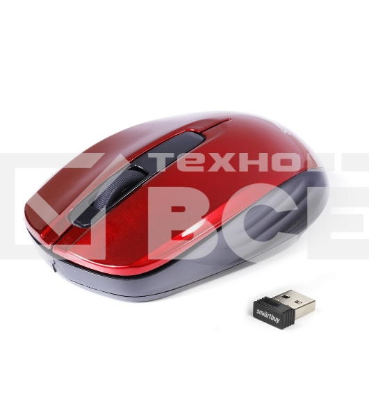 Мышь беспроводная Smartbuy ONE 332 красная (SBM-332AG-R)