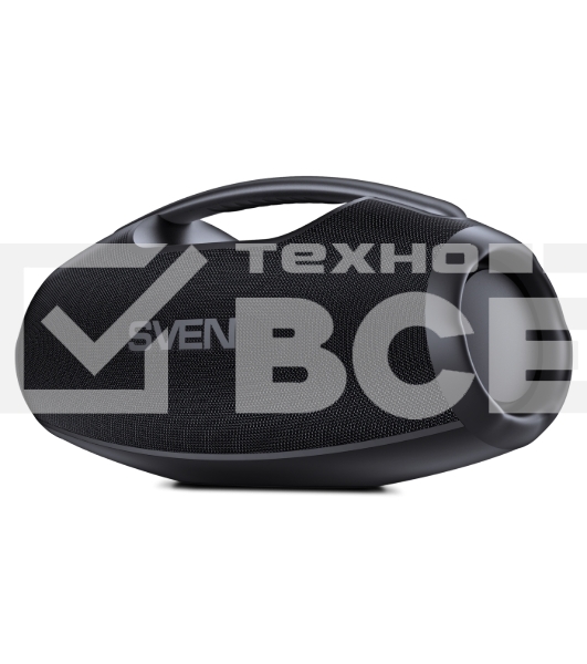 Портативная акустическая система SVEN PS-990, черный, 2.0, 2x90 Вт (RMS), IPx7, TWS, Bluetooth, USB, аккумулятор