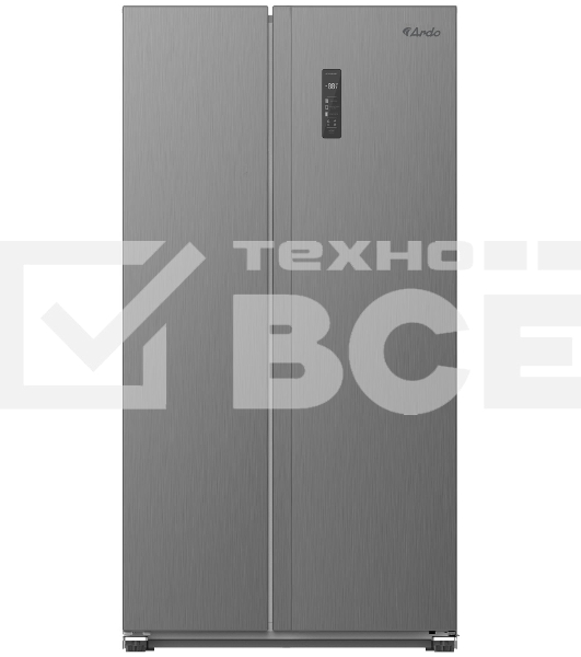 Холодильник ARDO RMA791581EX2 серый двухкамерный 365/217л морозилка слева, No Frost, Side by Side