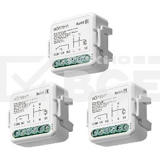 Комплект три умных реле (с сухим контактом) HOMMYN 3DCRLZBN01