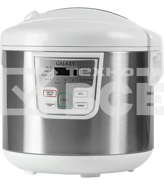 Мультиварка Galaxy GL 2641 белый, объем 5 л, 900 Вт, 11 программ