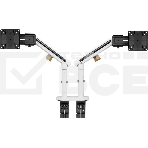 Кронштейн для мониторов Ultramounts UM727W белый 17'-32' макс.9кг крепление к столешнице поворот и наклон, фото10