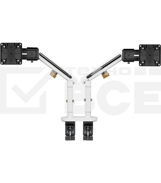 Кронштейн для мониторов Ultramounts UM727W белый 17'-32' макс.9кг крепление к столешнице поворот и наклон