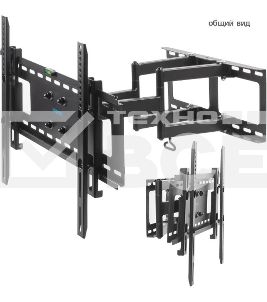 Кронштейн Kromax ATLANTIS-80 черный для LED/LCD телевизоров 32'-75', max 50 кг, настенный