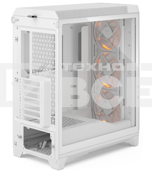 Корпус Fractal Design Meshify 3 White RGB TG Clear Tint, Midi-Tower, белый, 3 x 140 мм