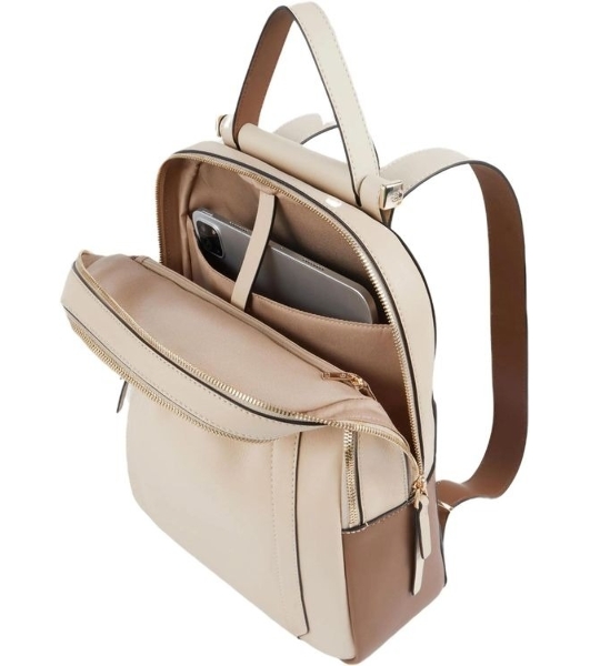 Рюкзак женский Piquadro Circle CA5566W92/BECU бежевый/кофейный кожа