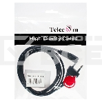 Кабель Telecom Кабель (TP228-IEC320-C7--CEE7/16-1.8-B) для аудио-видео техники IEC-320-C7--розетка 220V, 2-pin, 1.8м, черный, фото3