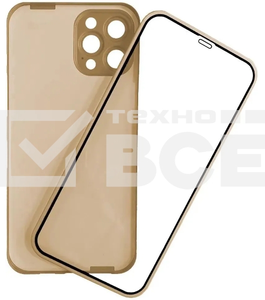 Чехол (клип-кейс) GRESSO Smart Slim 360, для Apple iPhone 13 Pro Max, золотистый gr17smt496