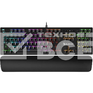 Клавиатура A4Tech Bloody B825R механическая черный USB for gamer LED (подставка для запястий) (B825R (RED SWITCHES))