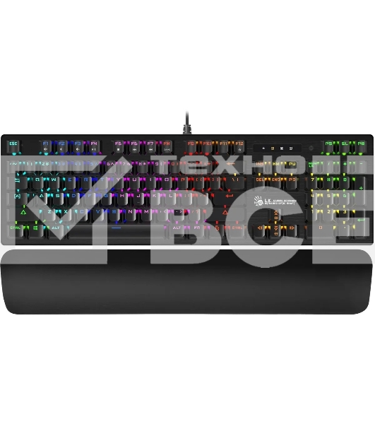 Клавиатура A4Tech Bloody B825R механическая черный USB for gamer LED (подставка для запястий) (B825R (RED SWITCHES))