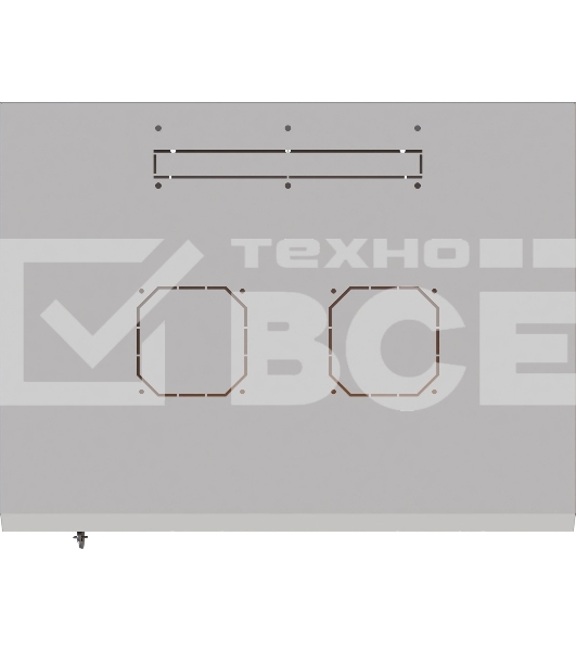 Шкаф коммутационный Suprlan (05-1060) настенный 6U 600x350мм пер.дв.стекл направл.под закл.гайки 70кг RAL 7035 285мм 13.3кг 360мм