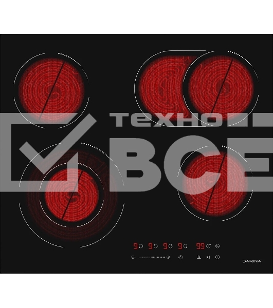 Электрическая варочная поверхность Darina 6Р Е328 B черный