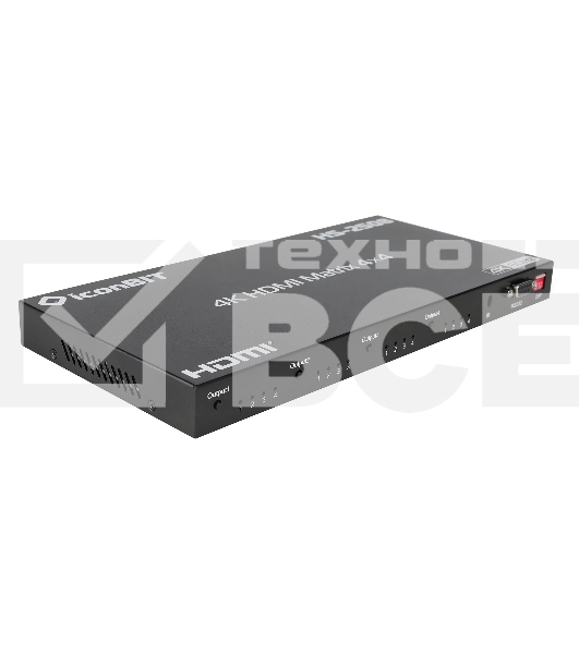 Матричный коммутатор HDMI IconBIT HS-2508 4x4, поддержка 4К60