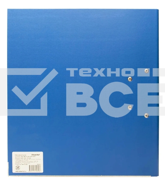 Папка-регистратор Silwerhof 1890085 A4 50мм, двусторонний ПВХ, синий, металлическая окантовка, сборная, сменный карман на корешке