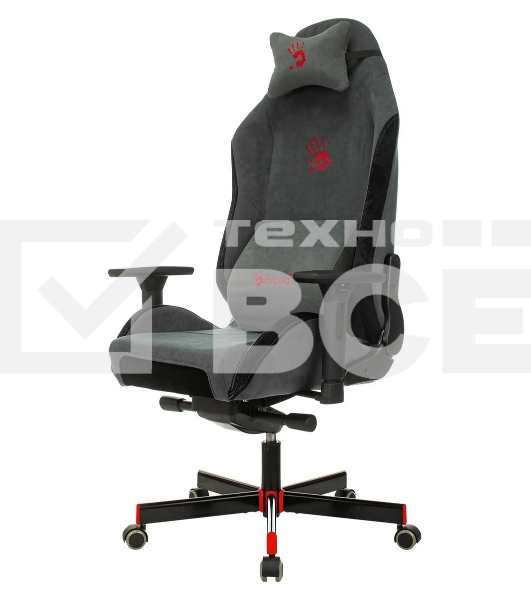 Кресло игровое A4Tech Bloody GC-420 серый, крестовина металл