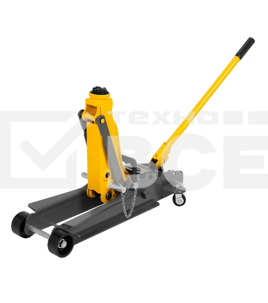 Домкрат гидравлический подкатной с фиксатором Denzel 2,5 т, 85-385 мм