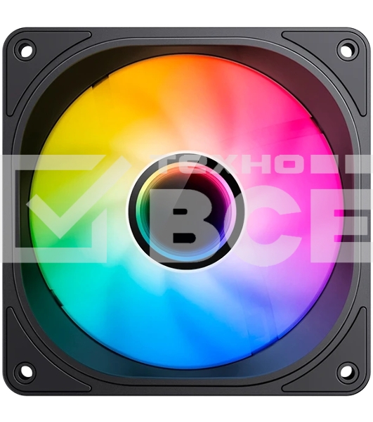 Вентилятор для корпуса JONSBO FR-606BR Reverse (120x120x25мм, 4-pin PWM, ARGb, 35.99CFM, 26.5dBA, 1500RPM, черный)