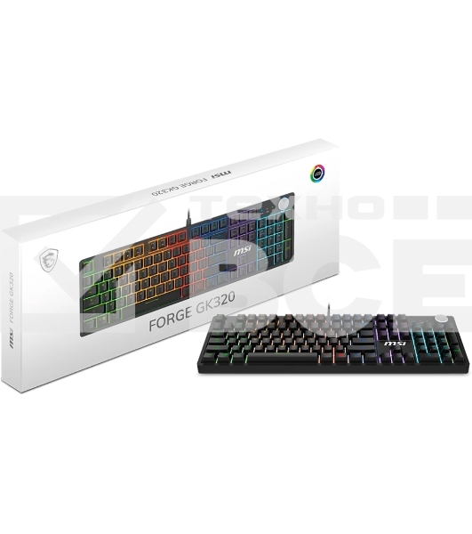 Клавиатура MSI Forge GK320 проводная, USB Type-A, чёрный
