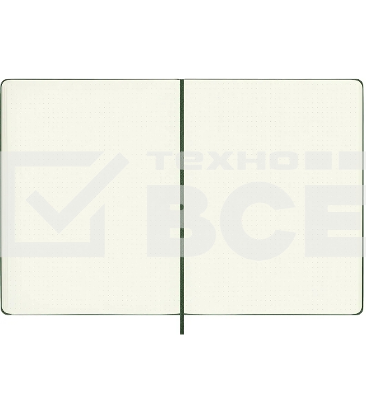 Блокнот Moleskine CLASSIC QP093K15 XLarge 190х250 мм 192 стр. пунктир твердая обложка зеленый