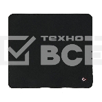Коврик для мыши Gembird MP-35-30-BLACK, черный, 350х300х3мм, ткань+резина, оверлок, коробка, фото 1