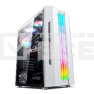 Корпус ALSEYE Auro 3.0-W Mini-ITX/Micro ATX/ATX, USB2.0*2+HD Audio+USB3.0*1, 