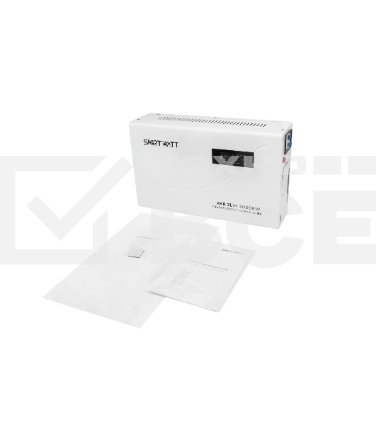 Настенный стабилизатор напряжения SMARTWATT AVR SLIM 3000RW (100W - 260W, 3000VA, 3 кВт, 50 Гц, LED-дисплей, релейный, Н