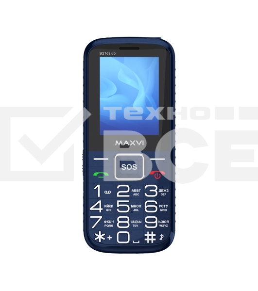 Мобильный телефон Maxvi B21ds up синий
