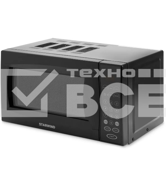 Микроволновая печь Starwind SMW5020 черный, 20 л, 700 Вт, переключатели - сенсор
