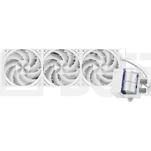 Система водяного охлаждения PcCooler DS360 WH Soc-AM5/AM4/1200/1700/1851 белый 4-pin Al LCD 300W Ret (DS360-WHNWXX-GL)