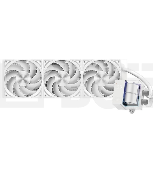 Система водяного охлаждения PcCooler DS360 WH Soc-AM5/AM4/1200/1700/1851 белый 4-pin Al LCD 300W Ret (DS360-WHNWXX-GL)