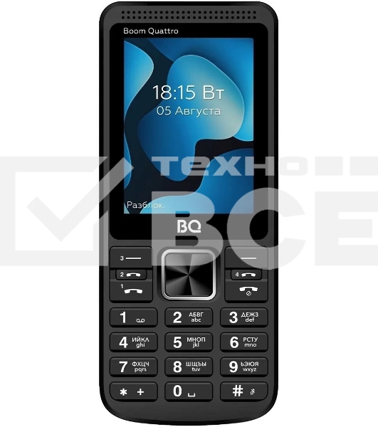 Мобильный телефон BQ 2455 Boom Quattro черный