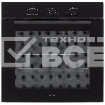Духовой шкаф электрический Krona ELEMENT 60 BL/BL чёрный, фото 1