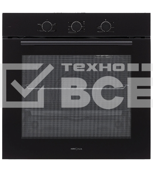 Духовой шкаф электрический Krona ELEMENT 60 BL/BL чёрный