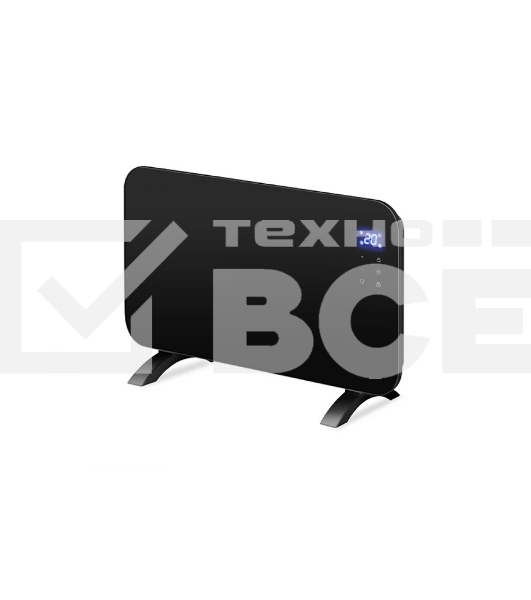 Конвектор Neoclima AURA-1500B черный, 1500 Вт, 20 м2, электронный термостат, Wi-Fi