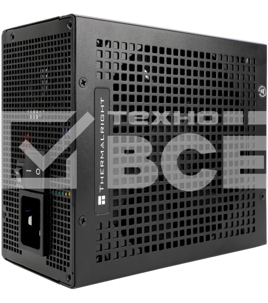 Блок питания Thermalright, 1350W 80+ Platinum (ATX, 3.0, PCIe 5.0, Full modular, 1x24(20+4)pin 600mm, 2xCPU 8(4+4)pin, 2xPCIe*2 8(6+2)pin, 2x12VHPWR PCIe 5.0 12+4pin 600mm, 6xSATA, 5xMOLEX4pin, Active, 120x120mm, 170x150x86mm, OPP, OVP, OTP, OCP, SCP, bla