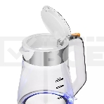 Чайник электрический Kitfort КТ-6626 1.7л. 2200Вт нержавеющая сталь/черный корпус: нерж.сталь/стекло, фото3