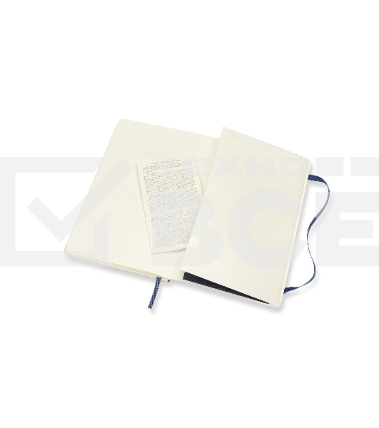 Блокнот Moleskine CLASSIC SOFT QP616B20 Large 130х210мм, 192 страниц, линейка, мягкая обложка, синий сапфир